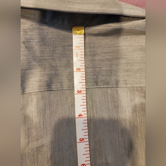 Lucky Brand Grey Long Sleeve Button Front Dress Shirt Men's Size Medium - Picture 9 of 14